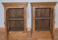 Traditional Jali Wooden Cabinet by Ramdev Art – Indian Furniture with Rustic Charm