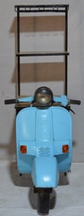 Blue Scooter Bar Cabinet with Shelves – Retro Upcycled Indian Industrial Furniture