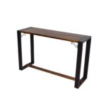 INDUSTRIAL CONSOLE TABLE WOODEN TOP